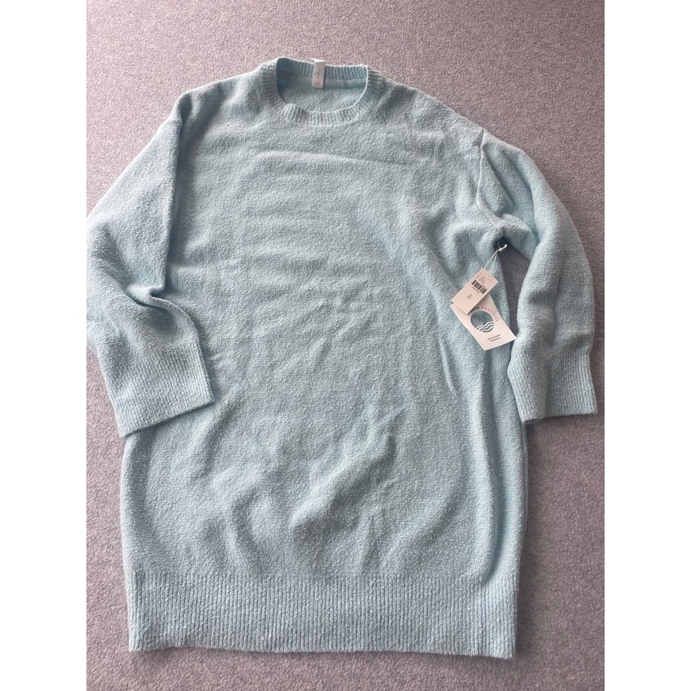Daily Practice Anthropologie Sky Blue Knit Sweater Dress XS NWT Crew Neck